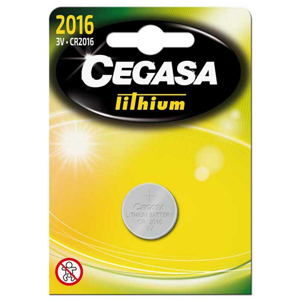 Cegasa 21481 Литий CR 2016 3V Аккумуляторы Серебристый Yellow / Silver