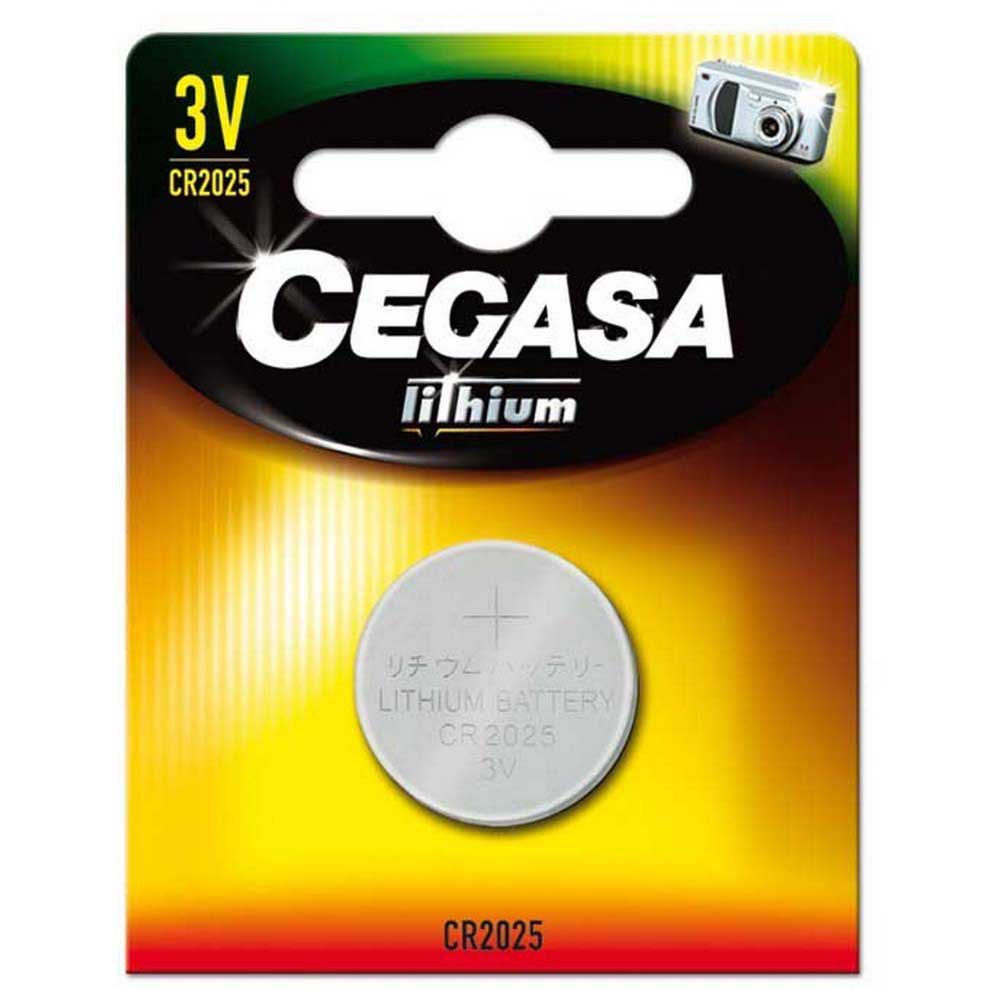 Cegasa 21475 Литий CR 2025 3V Аккумуляторы Серебристый Yellow / Silver