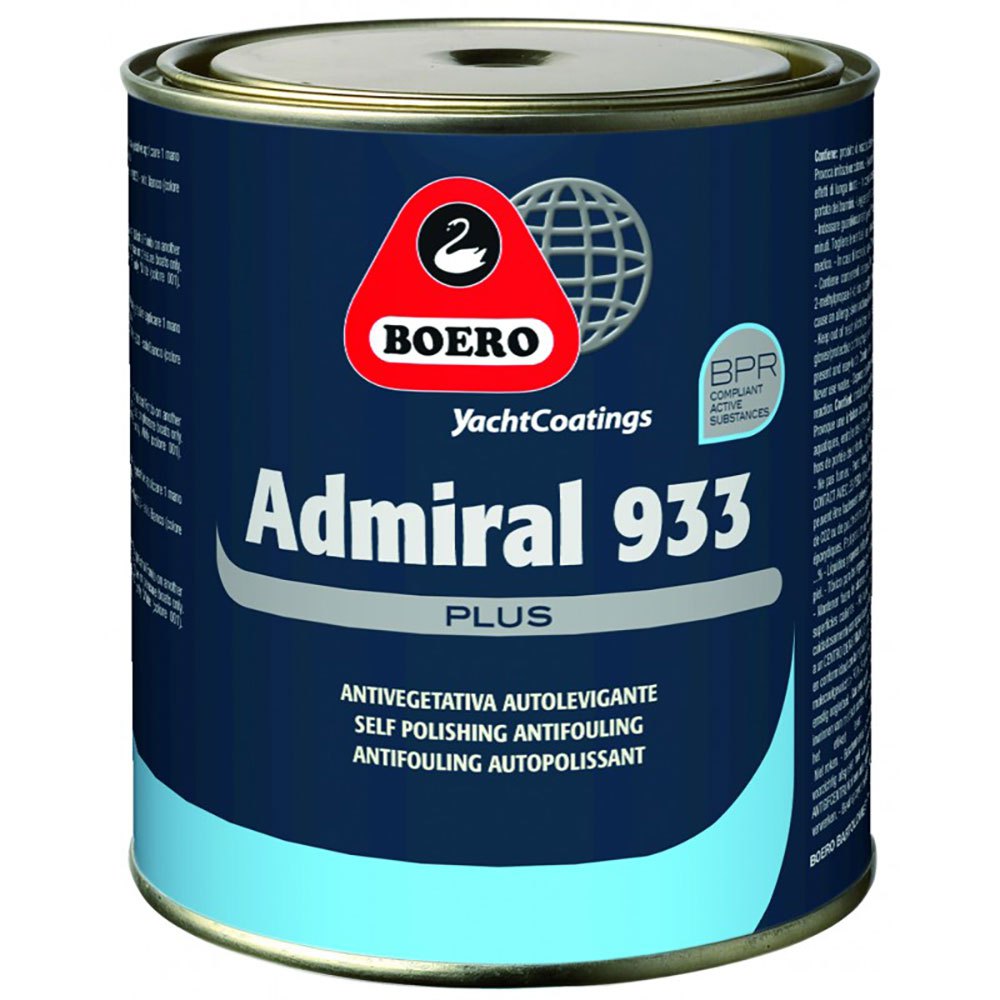 Boero 6467021 Admiral 933 Plus 5L Противообрастающее покрытие Бесцветный Black