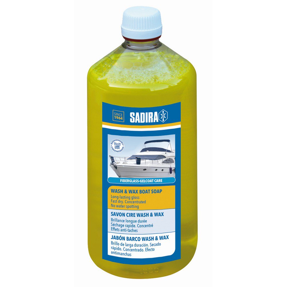 Sadira 4022 Wash&Wax 1L Лодочное мыло Бесцветный Clear