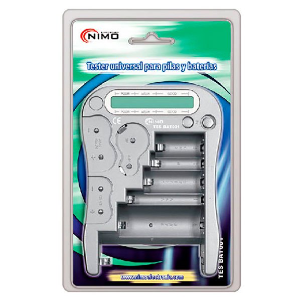 Nimo TESBAT001 Universal Аккумуляторы и тестер аккумуляторов Серый Gray