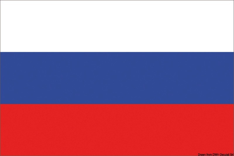Флаг России гостевой 20х30см из полиэфирного волокна, Osculati 35.460.01