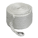 Купить Якорный трос с коушем Santong Rope STALW02 Ø12ммx45м 1900кг из белого полиэстера 3-прядного плетения 7ft.ru в интернет магазине Семь Футов