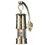 Лампа Дэви шахтерская масляная/керосиновая Weems&Plath Mini Yacht Lamp №600 178x64мм 60мл/до 12ч для Благодатного и Олимпийского огня из латуни