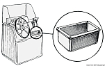 Ящик для мелочей врезной 200x100x100мм из белого АБС-пластика, Osculati 20.026.00