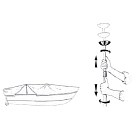 Купить Опора чехла для лодки телескопическая Nuova Rade 43213 66,5 - 102 см из алюминия 7ft.ru в интернет магазине Семь Футов