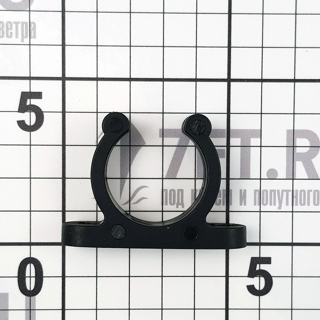 Купить Держатель трубы/шланга из пластмассы чёрный C80007-М 30 мм 7ft.ru в интернет магазине Семь Футов