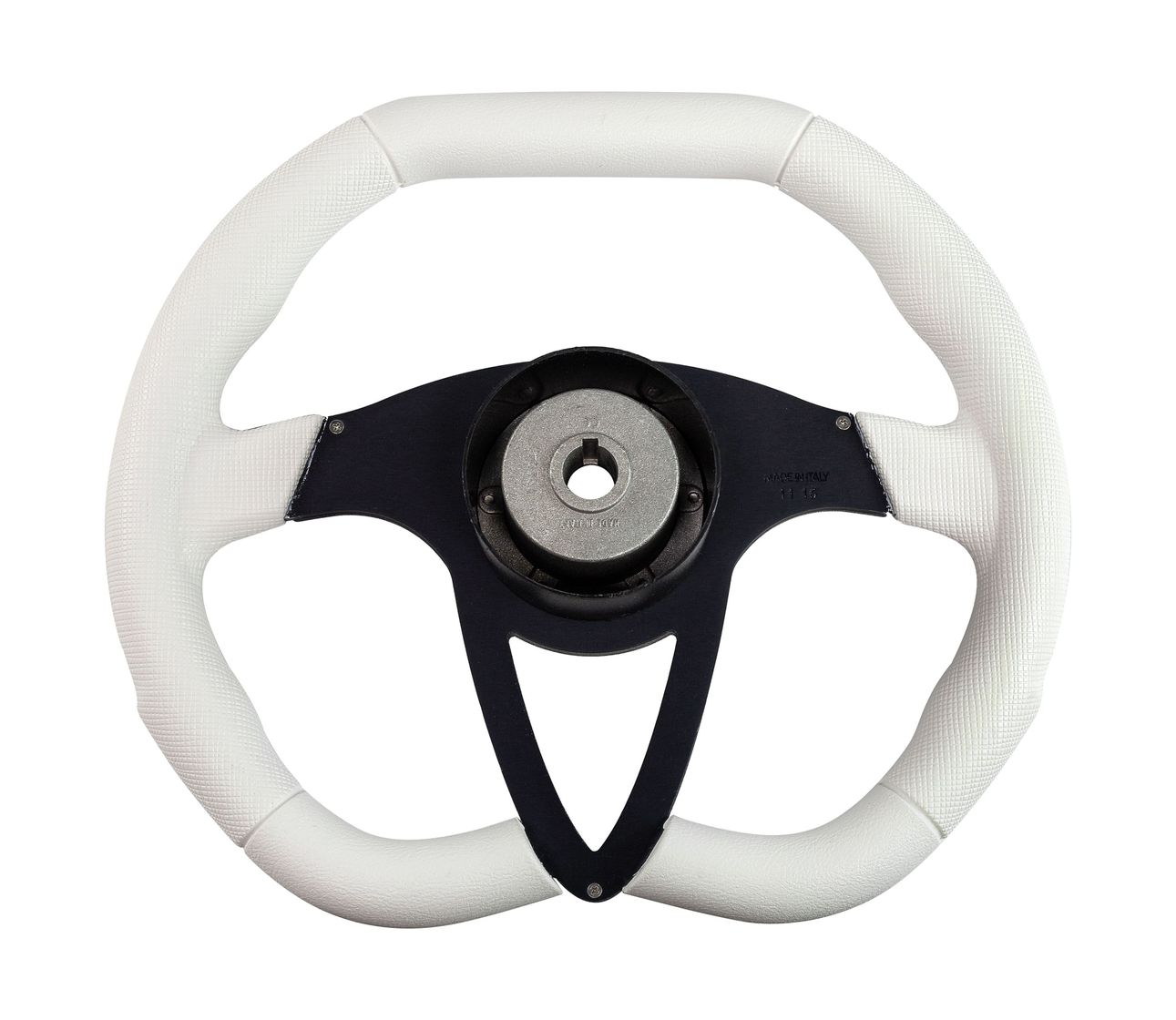 Купить Рулевое колесо BARRACUDA обод белый, спицы серебряные д. 350 мм Volanti Luisi VN135002-08 7ft.ru в интернет магазине Семь Футов