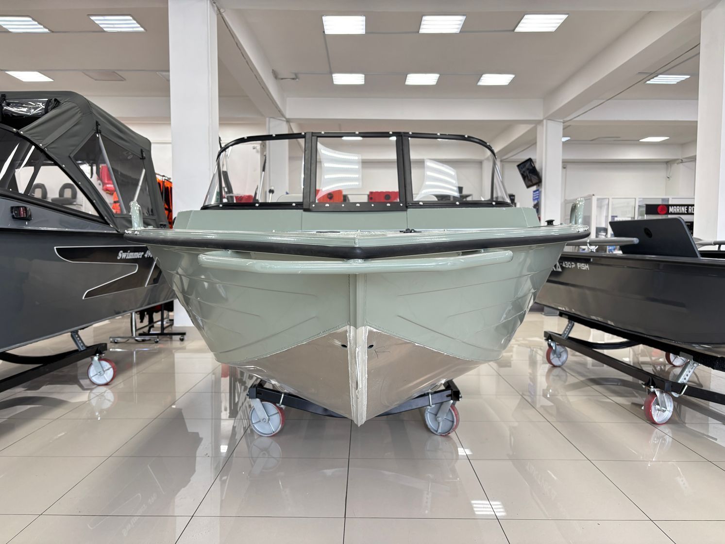 Купить Моторная лодка, Тактика 460 DC (Comfort), хаки с Suzuki DF50ATL KITTK71 7ft.ru в интернет магазине Семь Футов