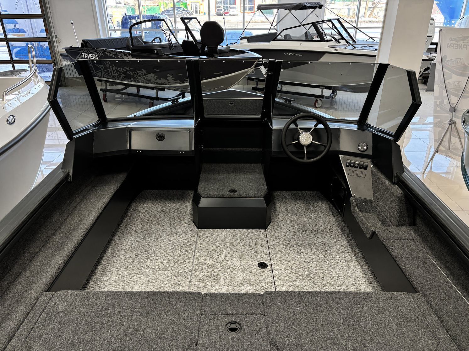 Купить Моторная лодка, Xstream 470, графит X470_graphite 7ft.ru в интернет магазине Семь Футов