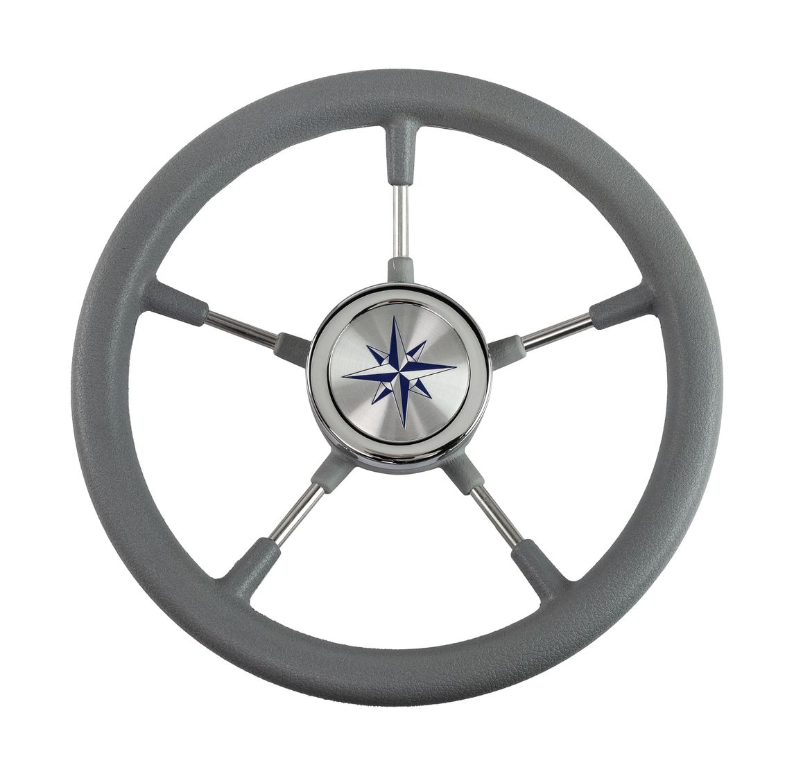 Купить Рулевое колесо RIVA RSL обод серый, спицы серебряные д. 320 мм (упаковка из 6 шт.) Volanti Luisi VN732022-03_pkg_6 7ft.ru в интернет магазине Семь Футов