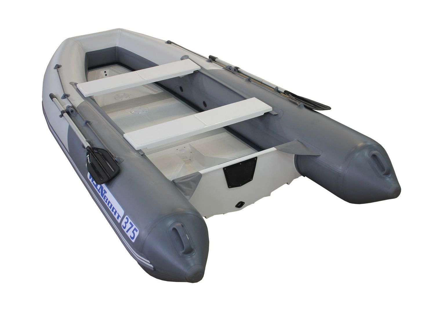 Купить Лодка РИБ (RIB) WinBoat 375RF Sprint LUXE, складной, светло-серый/синий WB375RFS_L_lg/bl 7ft.ru в интернет магазине Семь Футов