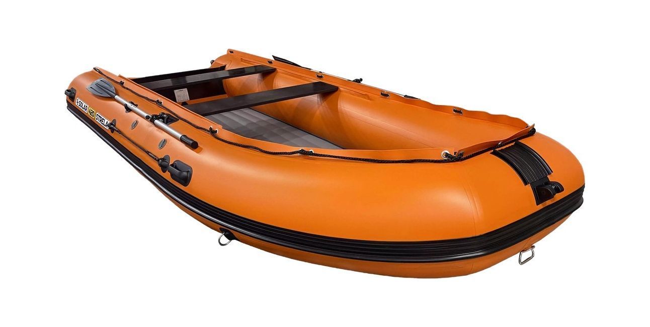 Купить Надувная лодка ПВХ, SOLAR-420 Strela Jet tunnel, оранжевый SLR420jet_strela_orange 7ft.ru в интернет магазине Семь Футов