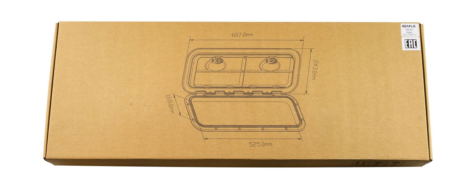 Купить Люк смотровой SeaFlo, 243 х 607 мм (упаковка из 5 шт.) SFRE124360701_pkg_5 7ft.ru в интернет магазине Семь Футов