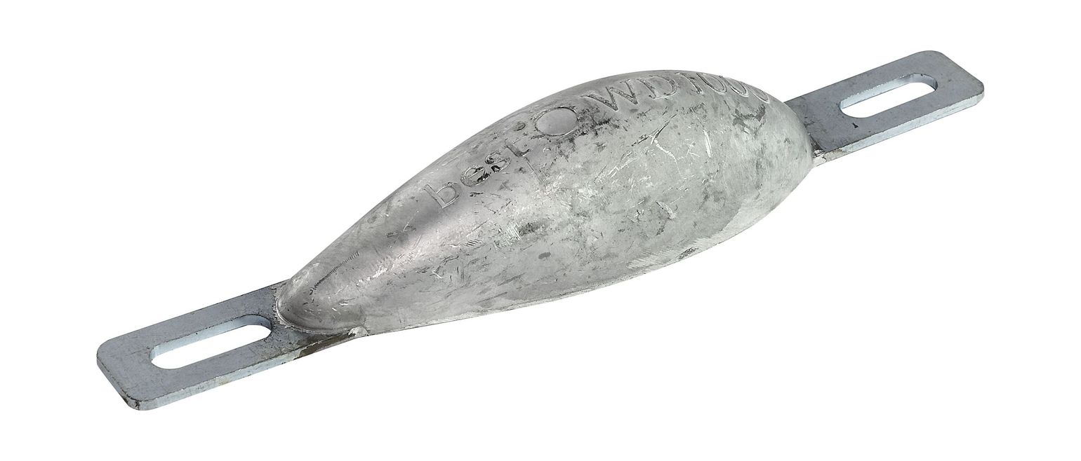 Купить Анод алюминиевый для корпуса судна, 177x56x35 мм (упаковка из 30 шт.) Bestanode WD1000A_pkg_30 7ft.ru в интернет магазине Семь Футов