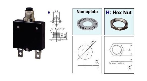 Купить Предохранитель автоматический 15 А (упаковка из 100 шт.) AES AESZE70015AC1_pkg_100 7ft.ru в интернет магазине Семь Футов