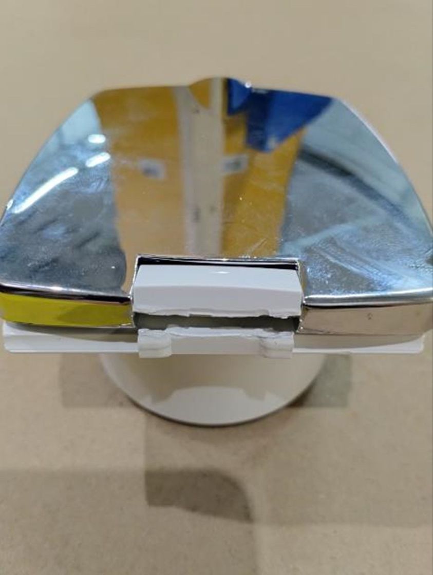 Купить Короб с быстроразъемным штуцером, квадратный, хромированный уцененный Osculati 16.441.38 utsenka 7ft.ru в интернет магазине Семь Футов