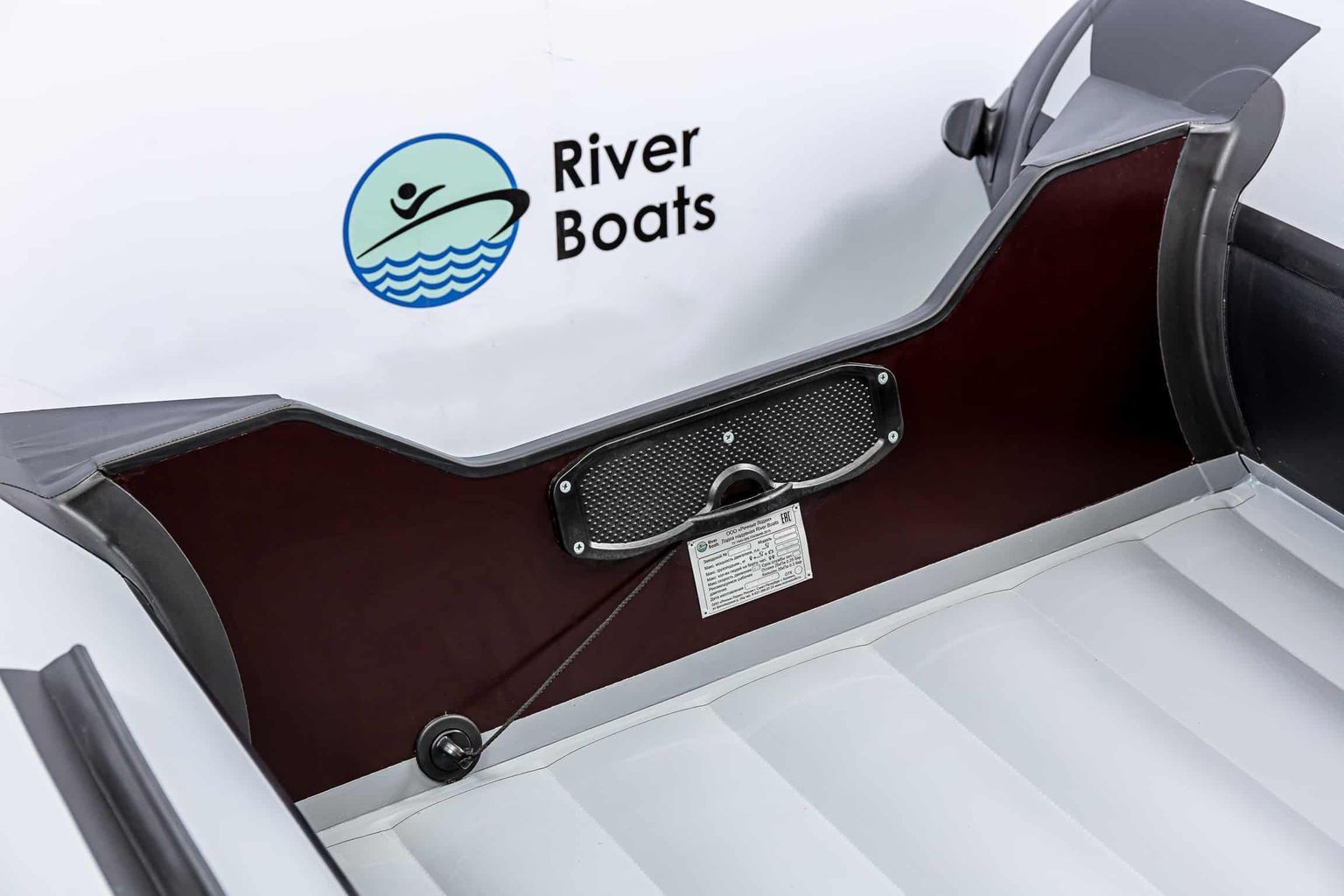 Купить Надувная лодка ПВХ, RiverBoats RB 390 НДНД, серо-белый RB390NDGW 7ft.ru в интернет магазине Семь Футов