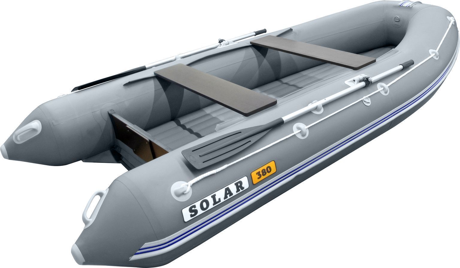 Купить Надувная лодка ПВХ SOLAR-330 К (Оптима), серый SLR330k_opt_grey 7ft.ru в интернет магазине Семь Футов