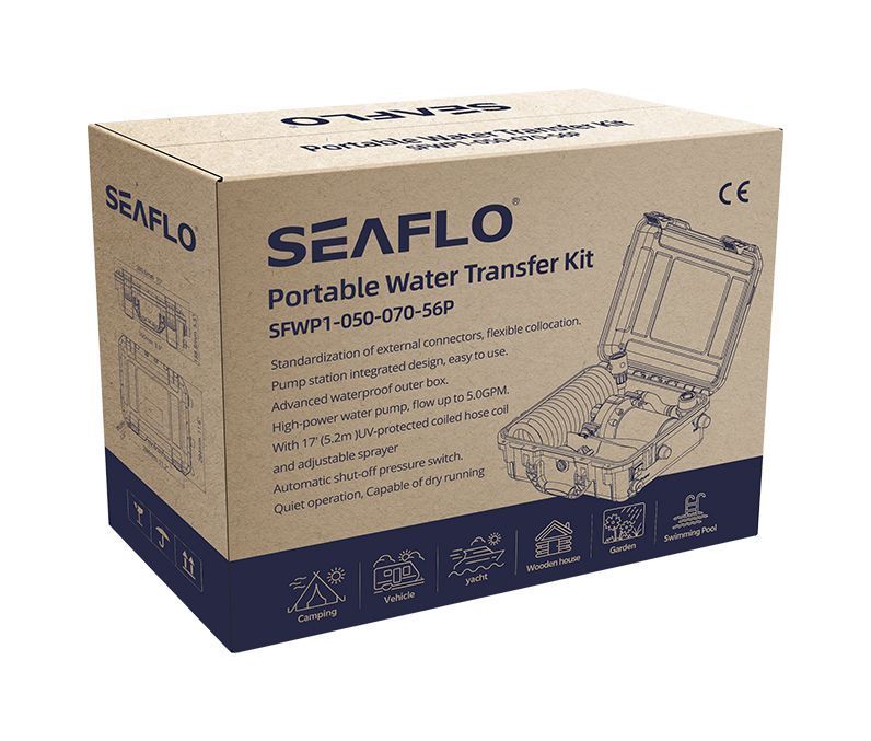 Купить Комплект помывочный переносной, 12 В, 18,9л/мин SeaFlo SFWP105007056P 7ft.ru в интернет магазине Семь Футов