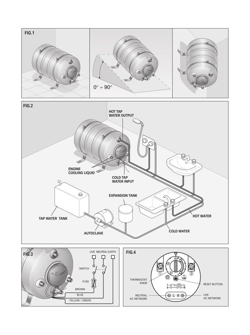 Купить Бойлер 30L, 500W, 220V, Quick (упаковка из 5 шт.) FLB33005S000A00_pkg_5 7ft.ru в интернет магазине Семь Футов