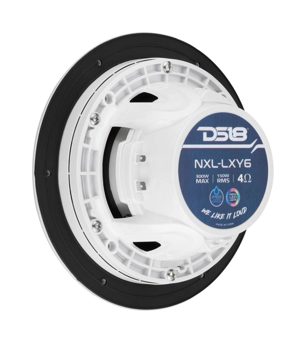 Купить Морская акустика с магнитной решеткой RGB 6.5" DS18 NXLLXY6WH 7ft.ru в интернет магазине Семь Футов