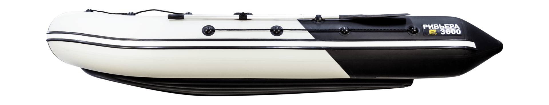 Купить Надувная лодка ПВХ, Ривьера 3600 НДНД Комби, киль, светло-серый/черный 4603725302402 7ft.ru в интернет магазине Семь Футов