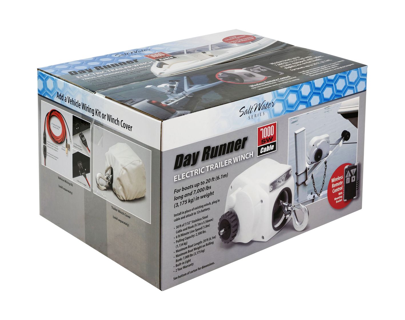 Купить Лебедка электрическая autoTRAC DayRunner на трейлер, 2500lbs SW, белая (упаковка из 6 шт.) NS009DRSW_pkg_6 7ft.ru в интернет магазине Семь Футов