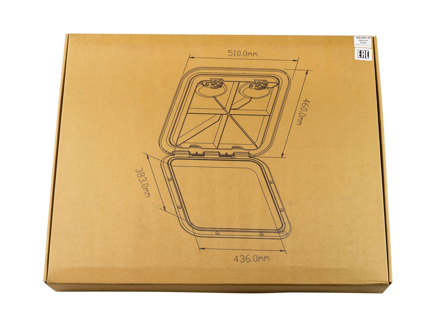 Купить Люк смотровой SeaFlo, 460 х 510 мм (упаковка из 4 шт.) SFRE146051001_pkg_4 7ft.ru в интернет магазине Семь Футов