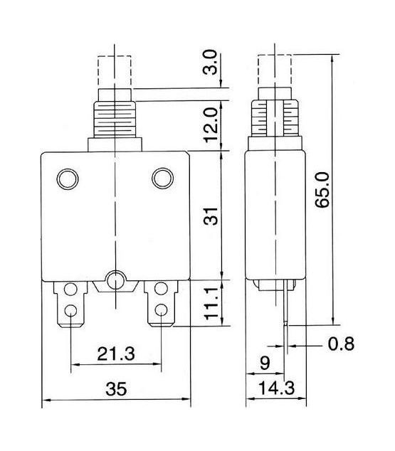 Купить Предохранитель автоматический 25 А (упаковка из 100 шт.) AES AESZE70025AC1_pkg_100 7ft.ru в интернет магазине Семь Футов