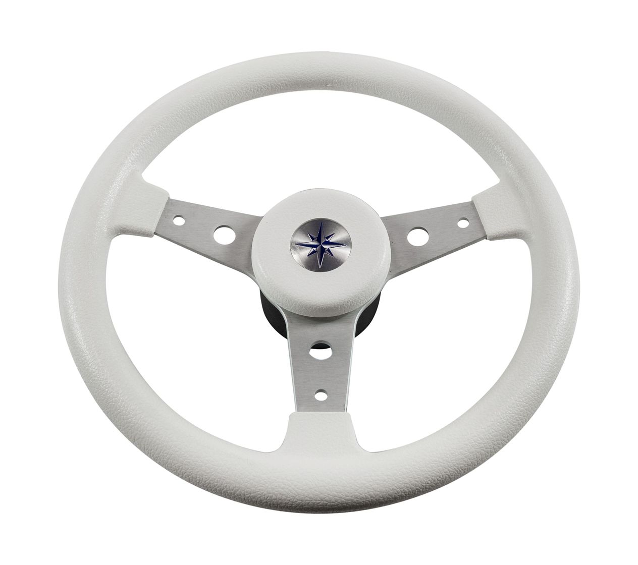 Купить Рулевое колесо DELFINO обод белый,спицы серебряные д. 340 мм (упаковка из 5 шт.) Volanti Luisi VN70401-08_pkg_5 7ft.ru в интернет магазине Семь Футов