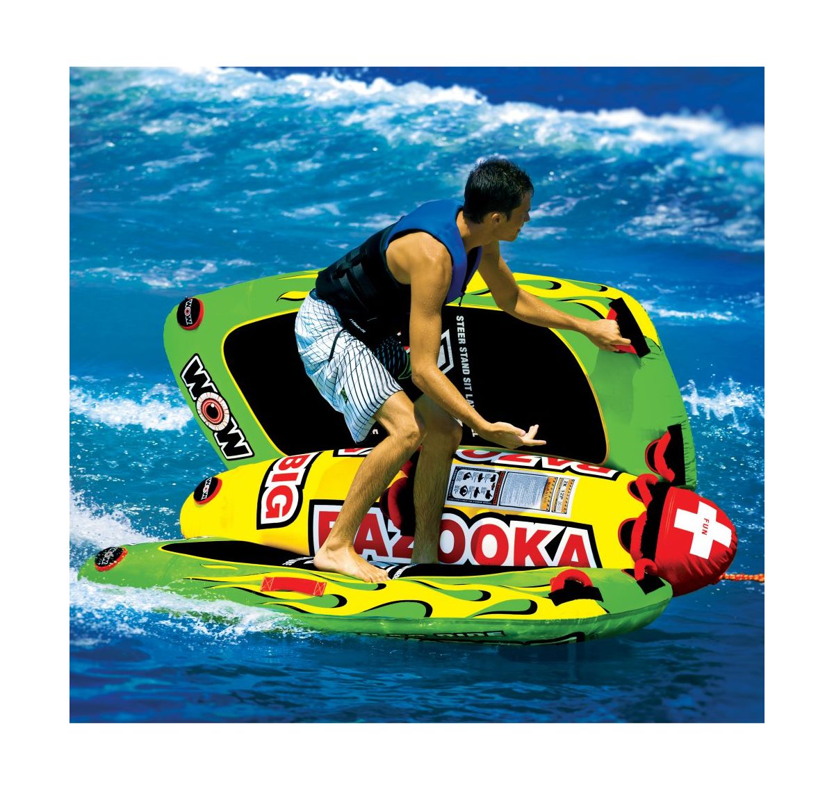 Купить Баллон буксируемый Big Bazooka World of watersports 131010 7ft.ru в интернет магазине Семь Футов