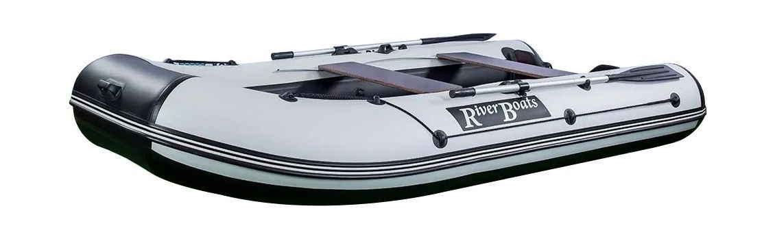 Купить Надувная лодка ПВХ, RiverBoats RB 330 НДНД, серо-оранжевый RB330NDGO 7ft.ru в интернет магазине Семь Футов