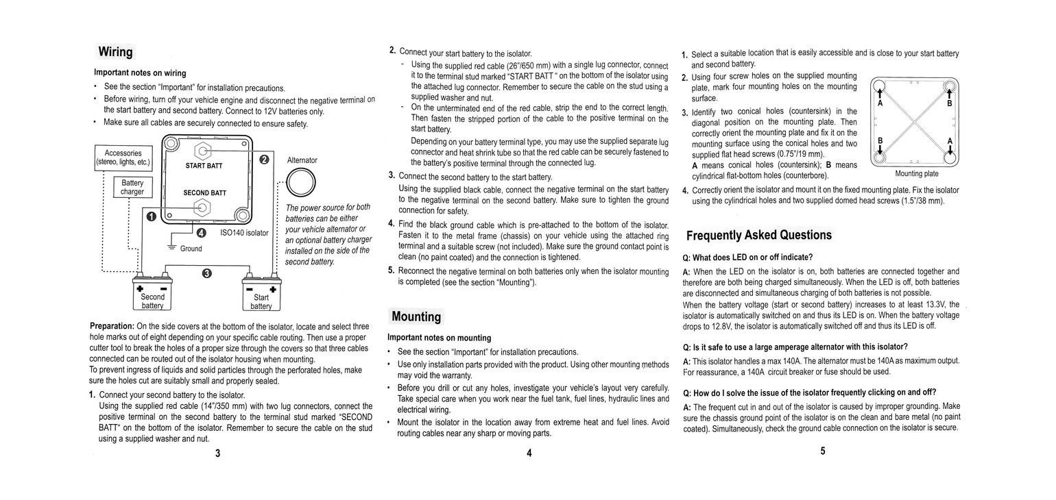 Купить Реле зарядное ISO140 для 2-го АКБ, 140А, BOSS (упаковка из 12 шт.) Boss Audio ISO140_pkg_12 7ft.ru в интернет магазине Семь Футов