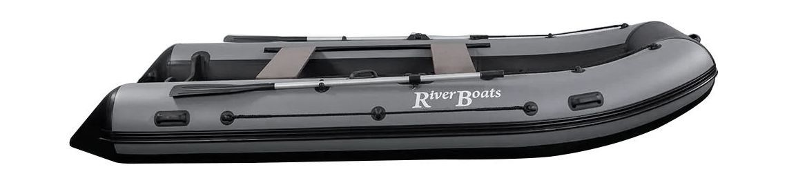 Купить Надувная лодка ПВХ, RiverBoats RB 370 НДНД, серый RB370NDG 7ft.ru в интернет магазине Семь Футов