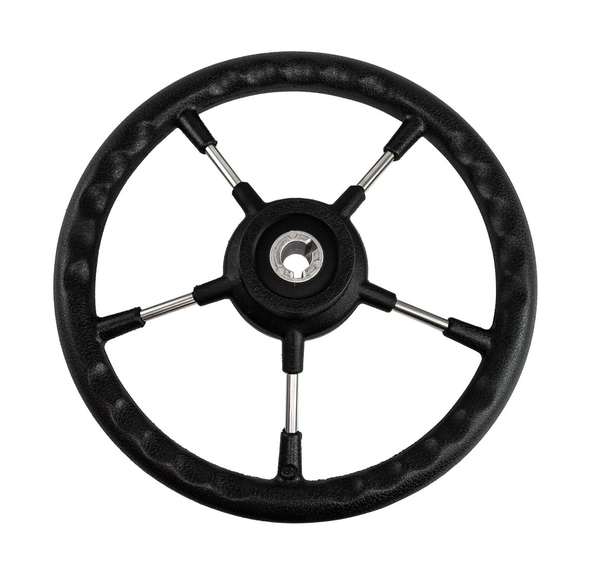 Купить Рулевое колесо RIVA RSL обод черный, спицы серебряные д. 320 мм Volanti Luisi VN732022-01 7ft.ru в интернет магазине Семь Футов