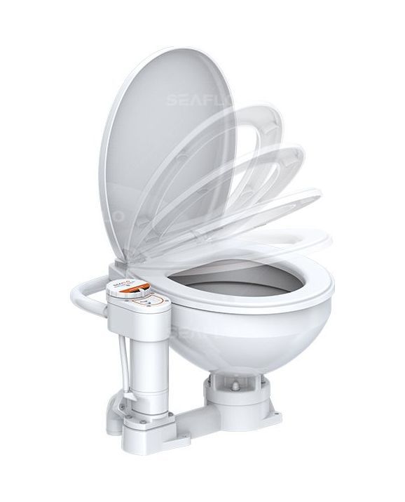 Купить Унитаз электрический Regular 02, 12 В, SeaFlo (упаковка из 4 шт.) SFMTE102R_pkg_4 7ft.ru в интернет магазине Семь Футов