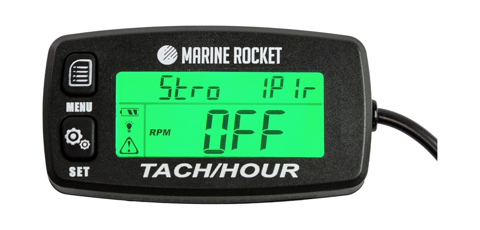 Купить Тахометр универсальный со сменной батарейкой Marine Rocket THM306MR 7ft.ru в интернет магазине Семь Футов