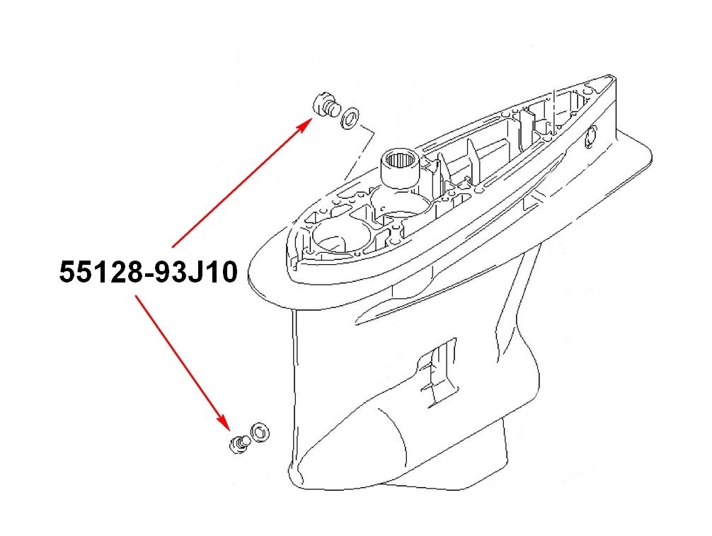 Купить Пробка редуктора Suzuki DF150-300, D10 мм, масло 5512893J10000 7ft.ru в интернет магазине Семь Футов