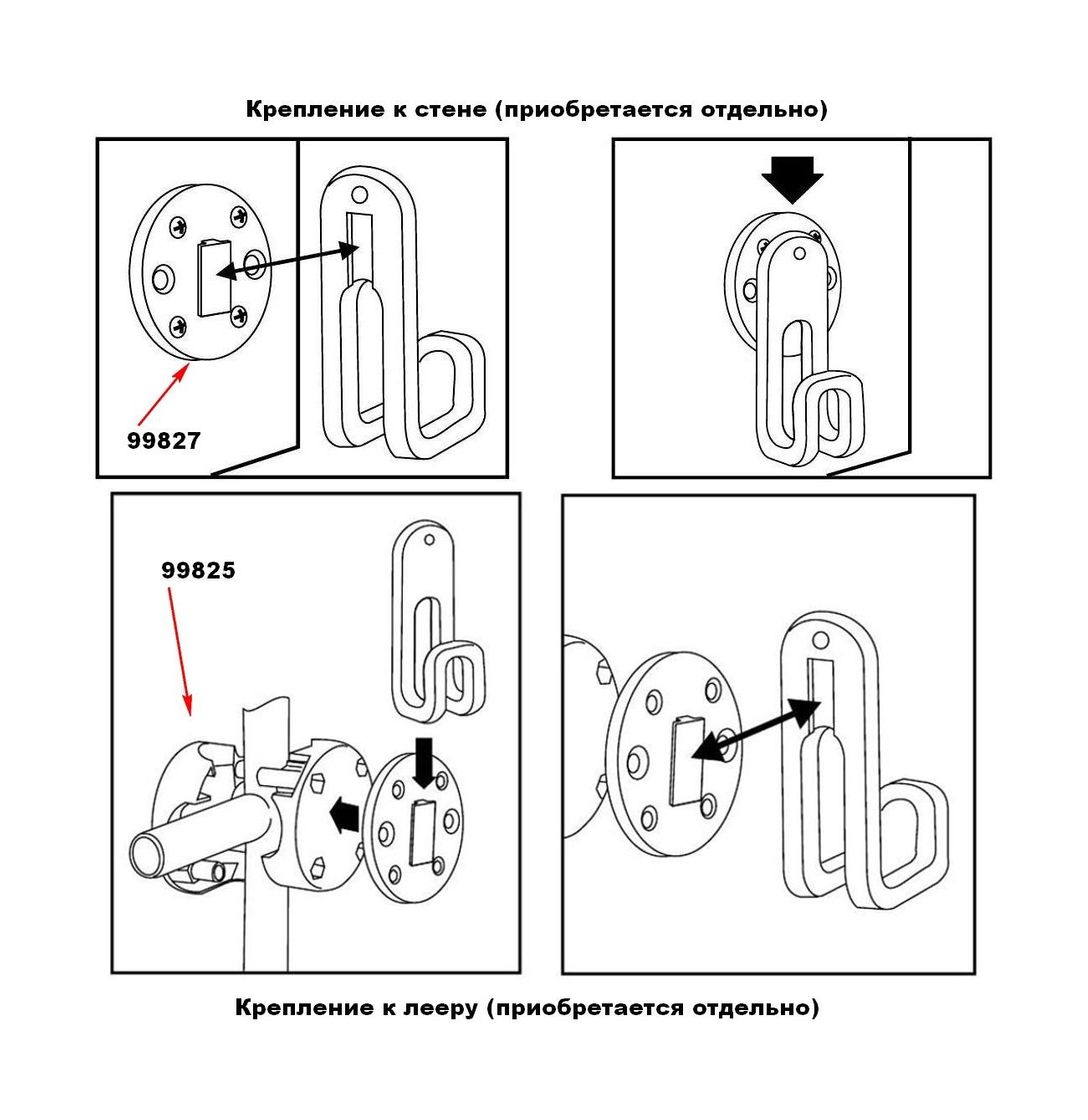 Купить Крючок пластиковый Store-All, белый (упаковка из 10 шт.) Lalizas 94126_pkg_10 7ft.ru в интернет магазине Семь Футов