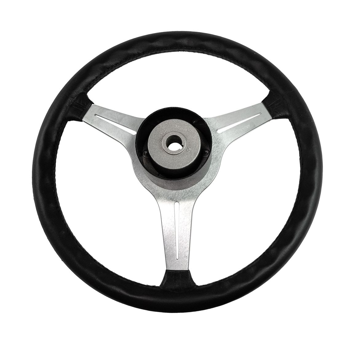 Купить Рулевое колесо LYRA обод черный, спицы серебряные д. 370 мм Volanti Luisi VN137003-01 7ft.ru в интернет магазине Семь Футов