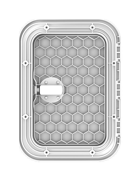 Купить Люк смотровой белый, SeaFlo 270 х 375 мм (упаковка из 10 шт.) SFRE127037502_pkg_10 7ft.ru в интернет магазине Семь Футов