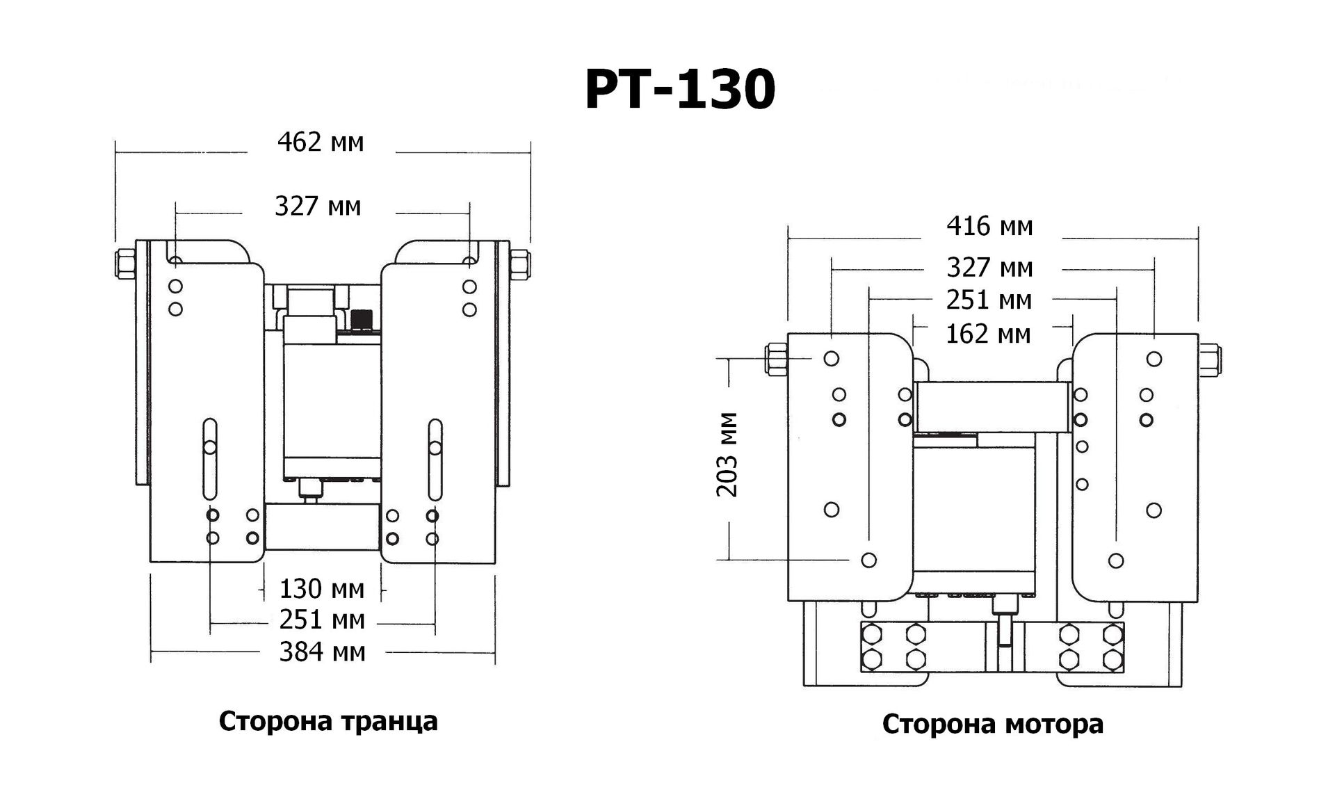 Купить Подъёмник мотора гидравлический 50-130 л.с. (Tilt And Trim) CMC 13002_PT130 7ft.ru в интернет магазине Семь Футов