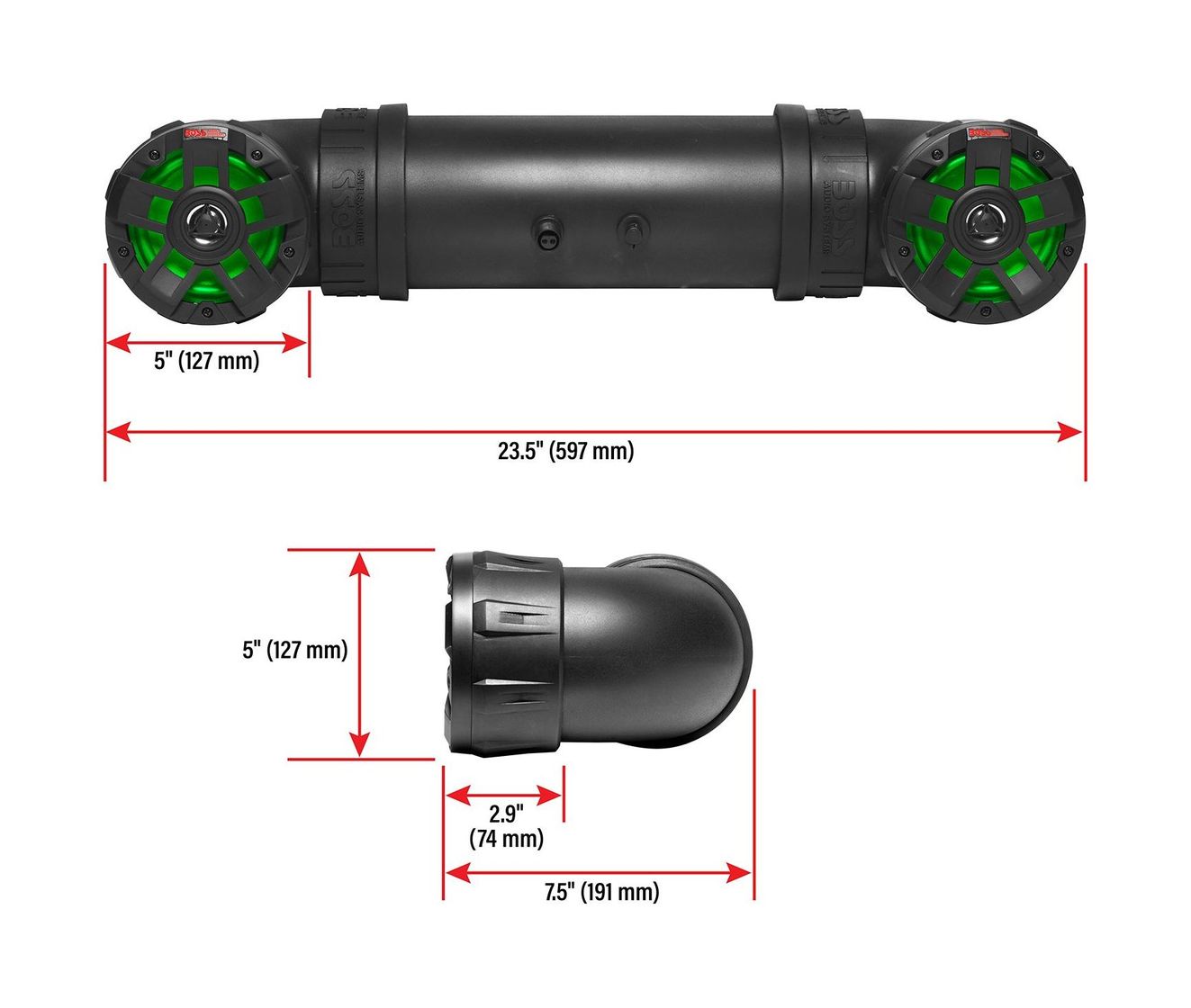 Купить Аудиосистема BOSS UTV4BRGB (упаковка из 2 шт.) Boss Audio UTV4BRGB_pkg_2 7ft.ru в интернет магазине Семь Футов