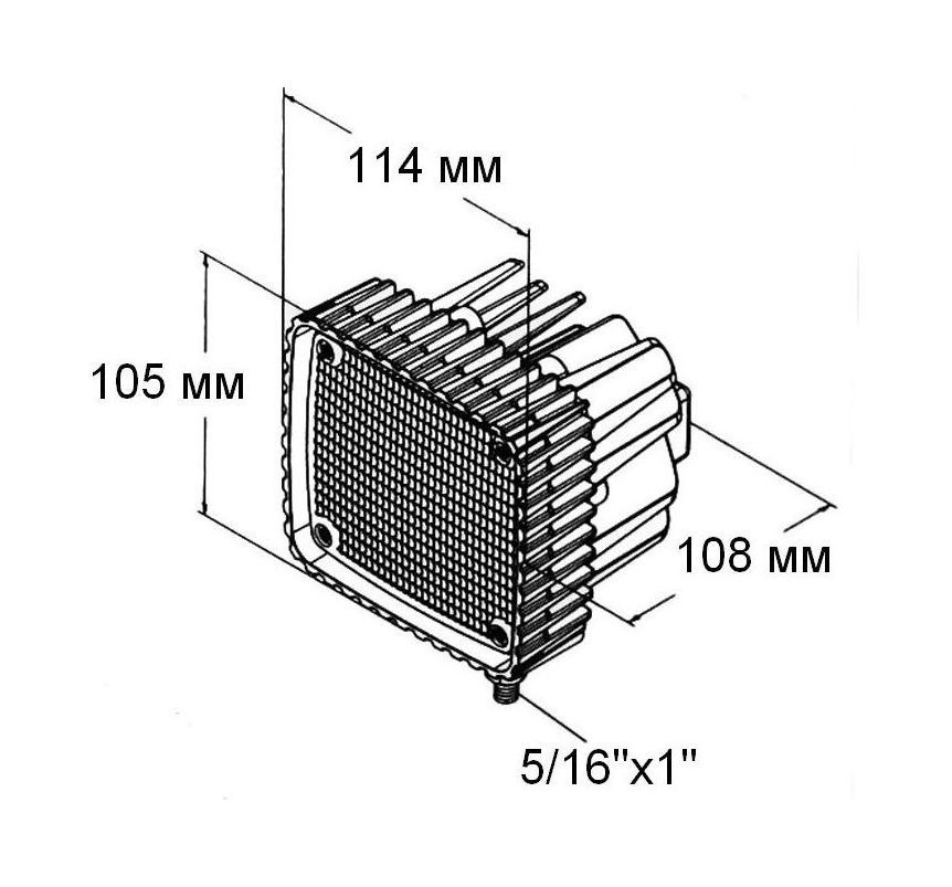 Купить Прожектор светодиодный 20 диодов, 2100 лм, 12-54 В (упаковка из 2 шт.) Easterner C91037W_2100lm_pkg_2 7ft.ru в интернет магазине Семь Футов