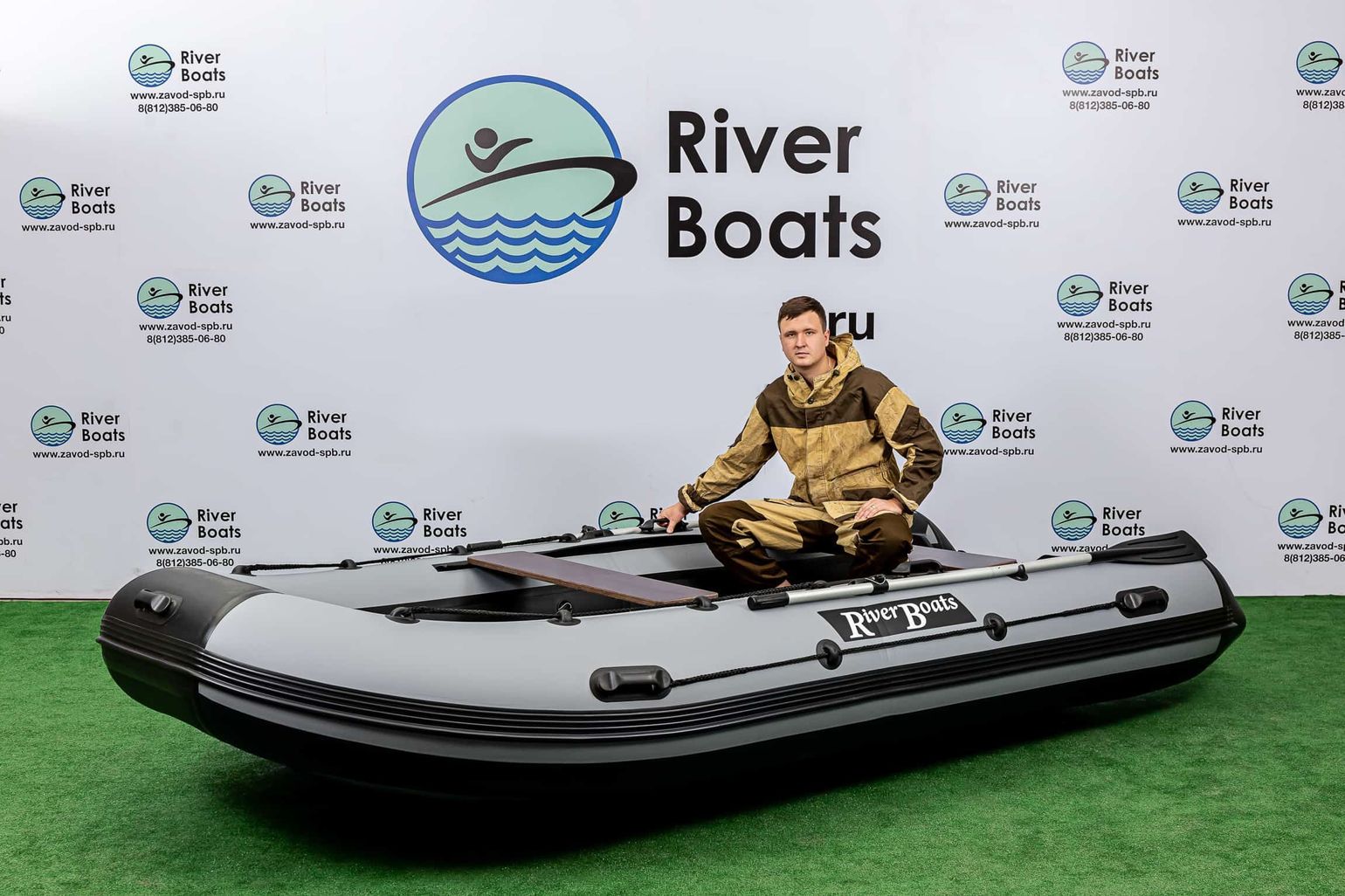 Купить Надувная лодка ПВХ, RiverBoats RB 390 НДНД, черно-красный RB390NDBR 7ft.ru в интернет магазине Семь Футов