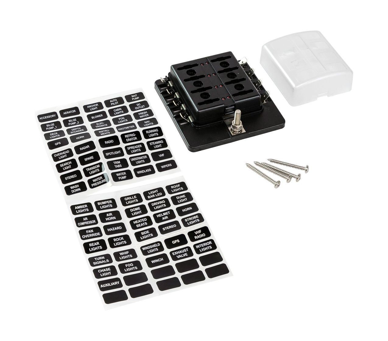 Купить Блок на 8 предохранителей, Marine Rocket (упаковка из 2 шт.) 4620136035255_pkg_2 7ft.ru в интернет магазине Семь Футов