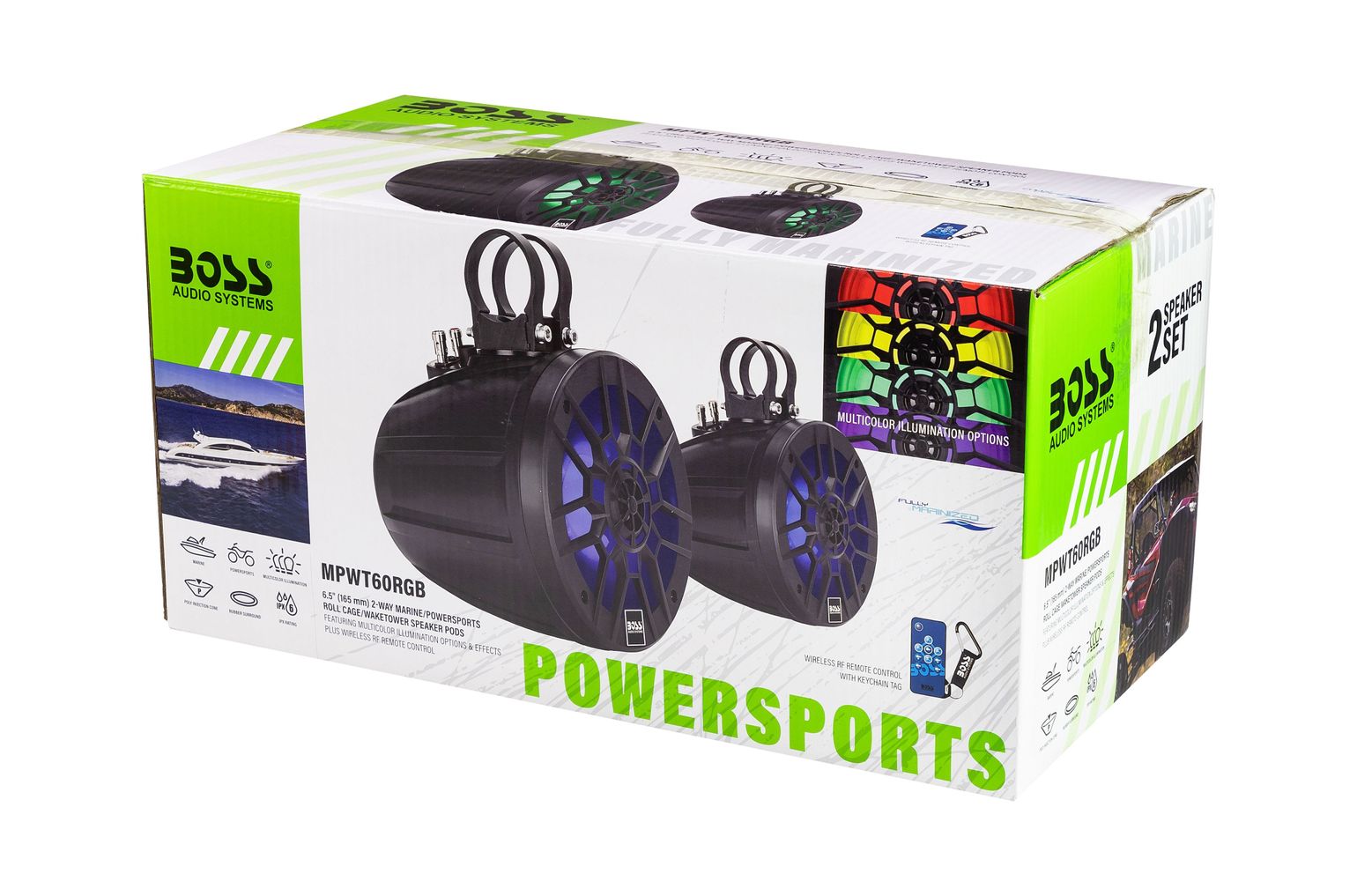 Купить Морская акустика на таргу BOSS MPWT60RGB (упаковка из 3 шт.) Boss Audio MPWT60RGB_pkg_3 7ft.ru в интернет магазине Семь Футов