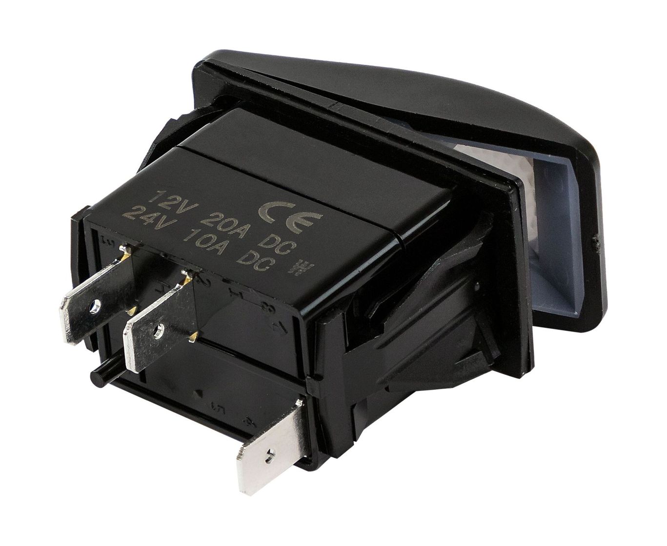 Купить Переключатель двухпозиционный ON-OFF 12В/20А 3р с подсветкой (упаковка из 50 шт.) Marine Rocket 4620136057295_pkg_50 7ft.ru в интернет магазине Семь Футов