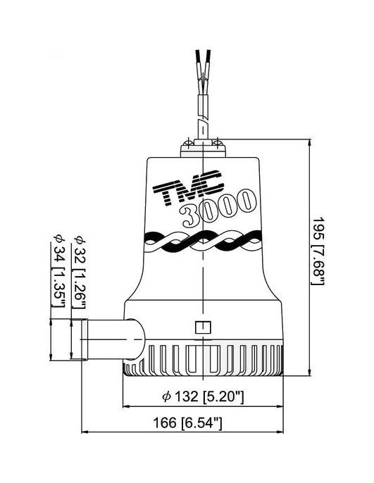 Купить Помпа осушительная, 12 В, 3000GPH (11355 л/ч) (упаковка из 6 шт.) TMC 1005912_pkg_6 7ft.ru в интернет магазине Семь Футов